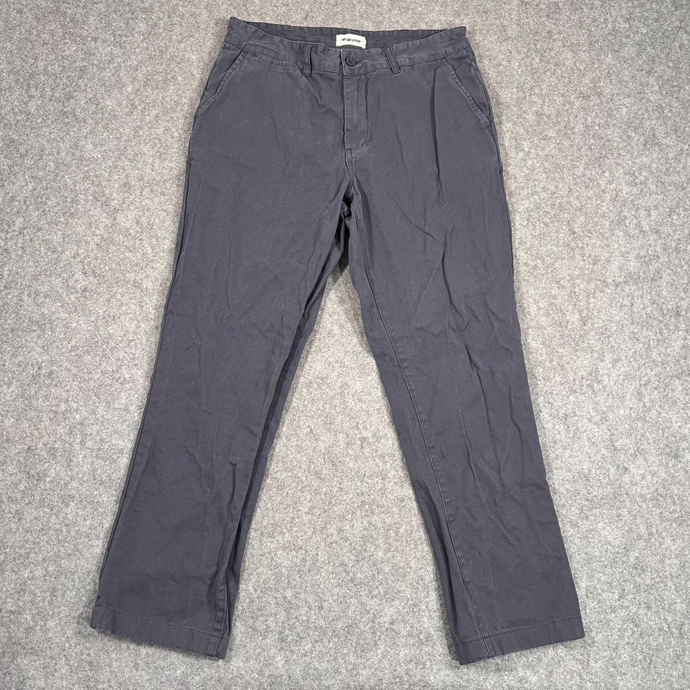 Taylor Stitch Charcoal Gray The Democratic Foundation Pants Men's Size 32x27‎